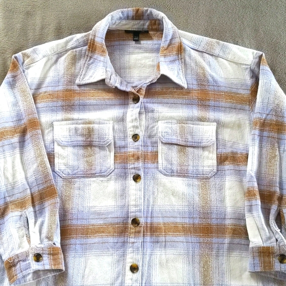 Lane Bryant Flannel Shacket Plaid Size 18/20 - Picture 1 of 10